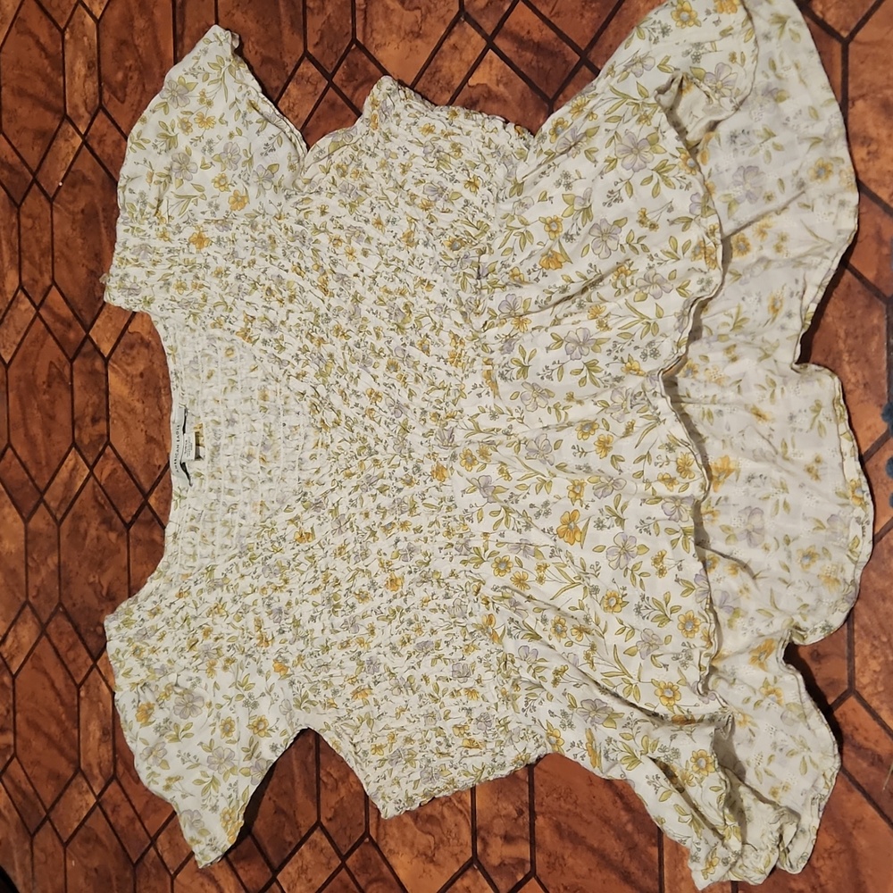 American eagle size small floral blouse